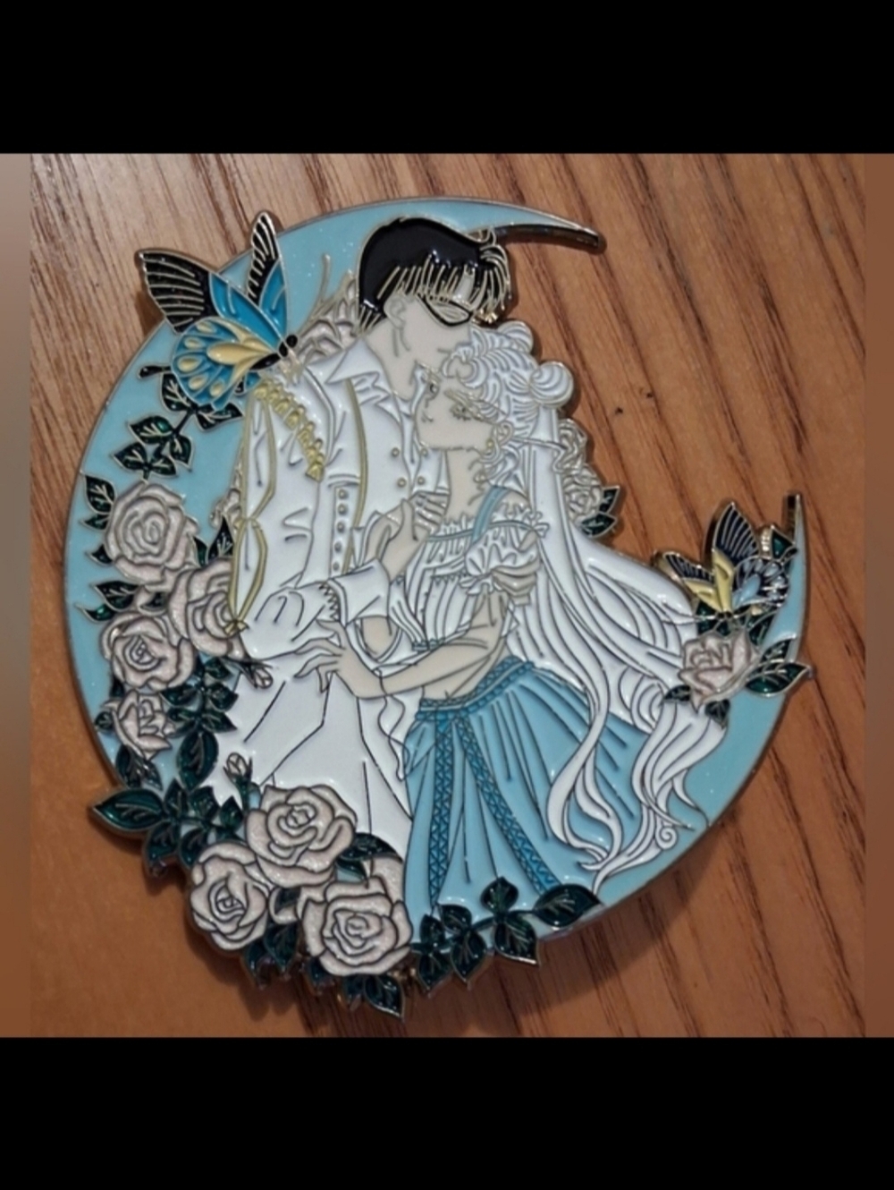 EUC Sailor Moon Princess Serenity Prince Endymion Enamel Japan Anime Pin Jewelry